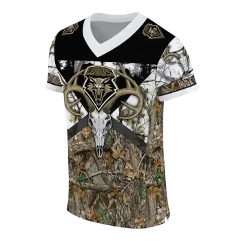 customized new mexico lobos antler skull camouflage hunting jersey fashion forward