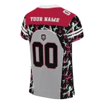 customized new mexico lobos brushstroke xs grey black jersey best selling