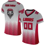 customized new mexico lobos halftone sweep grey black jersey best selling