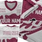 customized new mexico state aggies dripping flames crimson white jersey best selling
