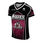 customized new mexico state aggies halftone slant crimson black jersey best selling