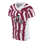customized new mexico state aggies stripe splatter crimson jersey best selling