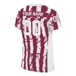 customized new mexico state aggies stripe splatter crimson jersey best selling