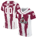 customized new mexico state aggies striped texture crimson jersey best selling