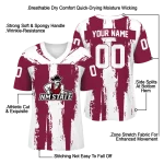 customized new mexico state aggies striped texture crimson jersey best selling