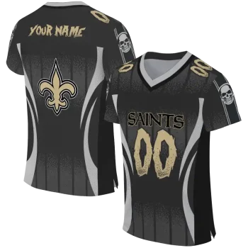 customized new orleans saints dynamic dots black jersey best selling