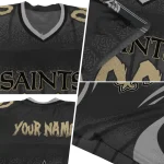 customized new orleans saints dynamic dots black jersey best selling