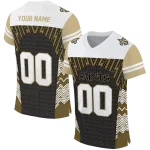 customized new orleans saints tire arrows gold black white jersey best selling