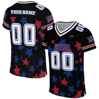 customized new york giants star cluster black jersey best selling