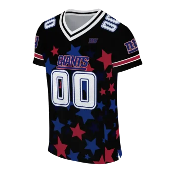 customized new york giants star cluster black jersey fashion forward