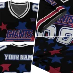 customized new york giants star cluster black jersey best selling