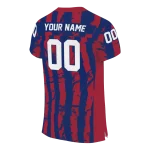 customized new york giants stripe splatter blue jersey best selling