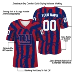customized new york giants stripe splatter blue jersey best selling