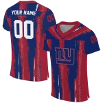 customized new york giants striped texture blue jersey best selling