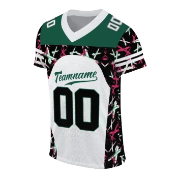 customized new york jets brushstroke xs white black jersey fashion forward