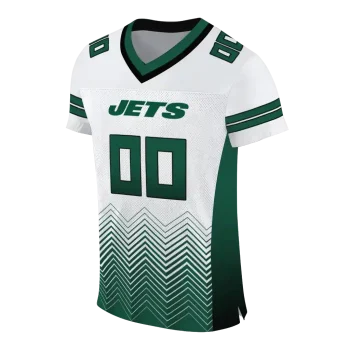 customized new york jets halftone sweep white black jersey fashion forward