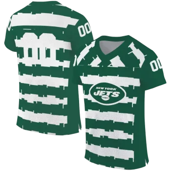 customized new york jets layered grids green jersey best selling