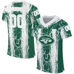 customized new york jets rugged stripes green jersey best selling