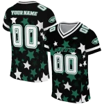 customized new york jets star cluster black jersey best selling