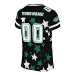customized new york jets star cluster black jersey best selling