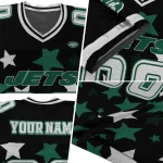 customized new york jets star cluster black jersey best selling