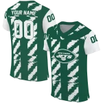 customized new york jets stripe block green jersey best selling