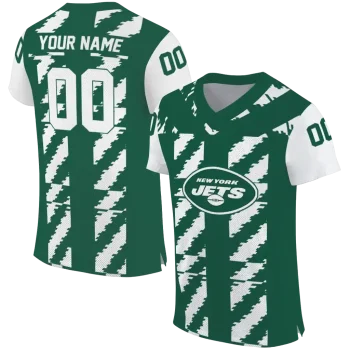 customized new york jets stripe block green jersey best selling