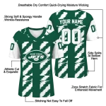 customized new york jets stripe block green jersey best selling