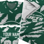 customized new york jets stripe block green jersey best selling