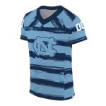 customized north carolina tar heels art stripe light blue jersey best selling