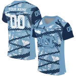 customized north carolina tar heels camo shatter light blue jersey best selling