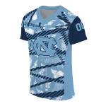 customized north carolina tar heels camo shatter light blue jersey best selling