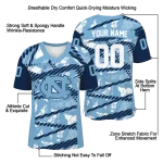 customized north carolina tar heels camo shatter light blue jersey best selling