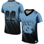 customized north carolina tar heels halftone flow light blue black jersey best selling