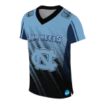 customized north carolina tar heels halftone flow light blue black jersey best selling
