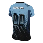customized north carolina tar heels halftone flow light blue black jersey best selling