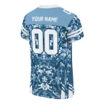 customized north carolina tar heels mirrored pattern light blue jersey best selling