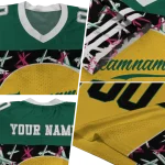 customized north dakota state bison brushstroke xs yellow black jersey best selling