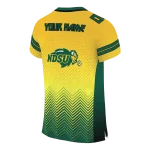 customized north dakota state bison halftone sweep yellow black jersey best selling
