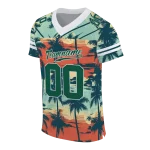 customized north dakota state bison horizon palm sunset jersey best selling