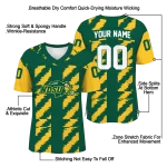 customized north dakota state bison stripe block green jersey best selling