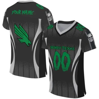 customized north texas mean green dynamic dots black jersey best selling