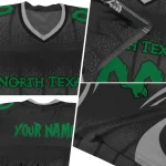 customized north texas mean green dynamic dots black jersey best selling