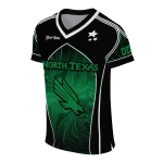 customized north texas mean green halftone slant green black jersey best selling