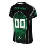 customized north texas mean green halftone slant green black jersey best selling