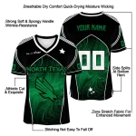 customized north texas mean green halftone slant green black jersey best selling