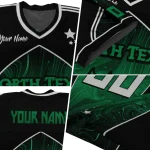 customized north texas mean green halftone slant green black jersey best selling