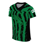 customized north texas mean green stripe splatter green jersey best selling