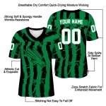 customized north texas mean green stripe splatter green jersey best selling