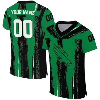 customized north texas mean green striped texture green jersey best selling